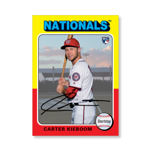 Carter Kieboom 2019 Archives Baseball 1975 Topps Poster # to 99- artbble-pos-19tabb-1402-s