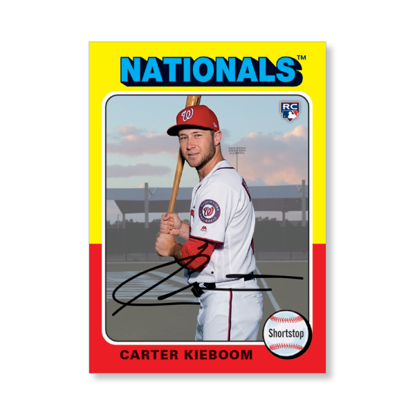 Carter Kieboom 2019 Archives Baseball 1975 Topps Poster # to 99- artbble-pos-19tabb-1402-s