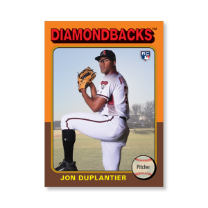 Jon Duplantier 2019 Archives Baseball 1975 Topps Poster Gold Ed. # to 1- artbble-pos-19tabb-1403-gold-s