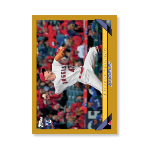 Griffin Canning 2019 Archives Baseball 1993 Topps Poster Gold Ed. # to 1- artbble-pos-19tabb-1602-gold-s