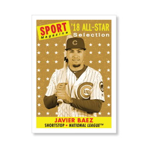 Javier Baez 2019 Archives Baseball 1958 Sports Magazine All Star Poster Gold Ed. # to 1- artbble-pos-19tabb-3106-gold-s