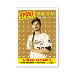 Nolan Arenado 2019 Archives Baseball 1958 Sports Magazine All Star Poster Gold Ed. # to 1- artbble-pos-19tabb-3107-gold-s