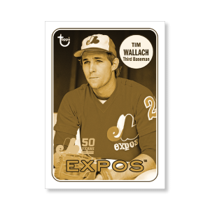 Tim Wallach 2019 Archives Baseball 50th Anniversary of the Montreal Expos Poster Gold Ed. # to 1- artbble-pos-19tabb-3208-gold-s