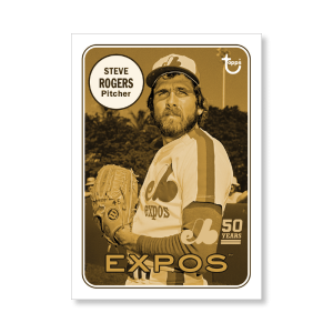 Steve Rogers 2019 Archives Baseball 50th Anniversary of the Montreal Expos Poster Gold Ed. # to 1- artbble-pos-19tabb-3209-gold-s