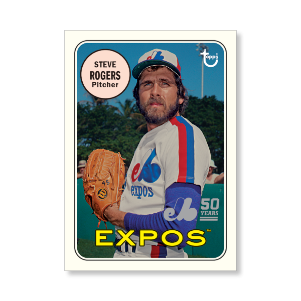 Steve Rogers 2019 Archives Baseball 50th Anniversary of the Montreal Expos Poster # to 99- artbble-pos-19tabb-3209-s