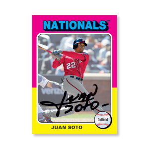 Juan Soto 2019 Archives Baseball 1958 Topps Image Variation Poster # to 99- artbble-pos-19tabb-3302-s