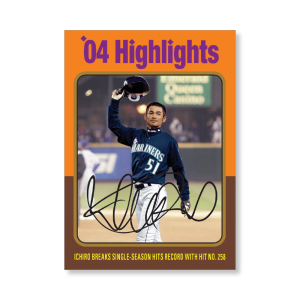 Ichiro 2019 Archives Baseball 1975 Topps Highlights Cards Poster Gold Ed. # to 1- artbble-pos-19tabb-3408-gold-s