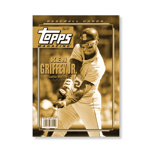 Ken Griffey Jr. 2019 Archives Baseball Topps Magazine Insert Poster Gold Ed. # to 1- artbble-pos-19tabb-3606-gold-s