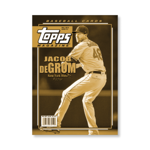 Jacob deGrom 2019 Archives Baseball Topps Magazine Insert Poster Gold Ed. # to 1- artbble-pos-19tabb-3616-gold-s
