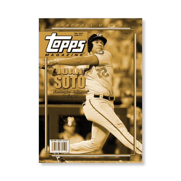 Juan Soto 2019 Archives Baseball Topps Magazine Insert Poster Gold Ed. # to 1- artbble-pos-19tabb-3619-gold-s