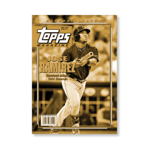 Jose Ramirez 2019 Archives Baseball Topps Magazine Insert Poster Gold Ed. # to 1- artbble-pos-19tabb-3620-gold-s