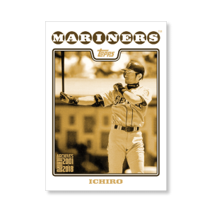 Ichiro 2019 Archives Baseball Ichiro Retrospective Poster Gold Ed. # to 1- artbble-pos-19tabb-3806-gold-s