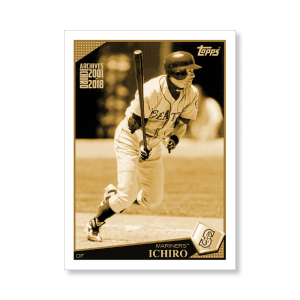 Ichiro 2019 Archives Baseball Ichiro Retrospective Poster Gold Ed. # to 1- artbble-pos-19tabb-3807-gold-s