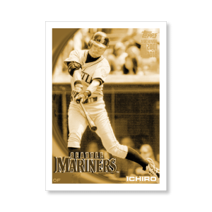 Ichiro 2019 Archives Baseball Ichiro Retrospective Poster Gold Ed. # to 1- artbble-pos-19tabb-3808-gold-s