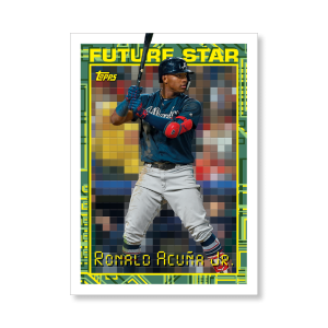 Ronald Acuña Jr. 2019 Archives Baseball 1994 Topps Future Star Insert Poster # to 99- artbble-pos-19tabb-4006-s