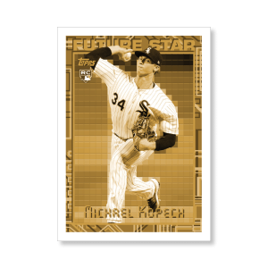 Michael Kopech 2019 Archives Baseball 1994 Topps Future Star Insert Poster Gold Ed. # to 1- artbble-pos-19tabb-4011-gold-s