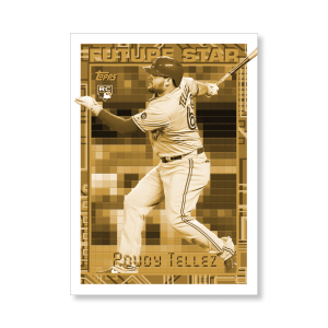 Rowdy Tellez 2019 Archives Baseball 1994 Topps Future Star Insert Poster Gold Ed. # to 1- artbble-pos-19tabb-4018-gold-s