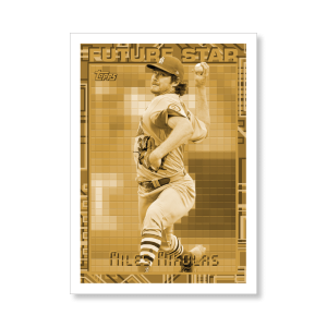 Miles Mikolas 2019 Archives Baseball 1994 Topps Future Star Insert Poster Gold Ed. # to 1- artbble-pos-19tabb-4019-gold-s
