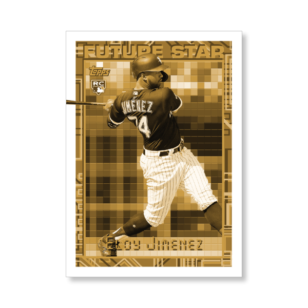 Eloy Jimenez 2019 Archives Baseball 1994 Topps Future Star Insert Poster Gold Ed. # to 1- artbble-pos-19tabb-4024-gold-s