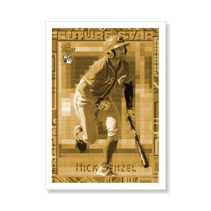 Nick Senzel 2019 Archives Baseball 1994 Topps Future Star Insert Poster Gold Ed. # to 1- artbble-pos-19tabb-4027-gold-s