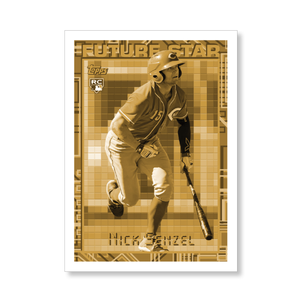 Nick Senzel 2019 Archives Baseball 1994 Topps Future Star Insert Poster Gold Ed. # to 1- artbble-pos-19tabb-4027-gold-s