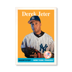 Derek Jeter 2019 Archives Baseball 1958 Topps Image Variation Poster # to 99- artbble-pos-19tabb-4101-s