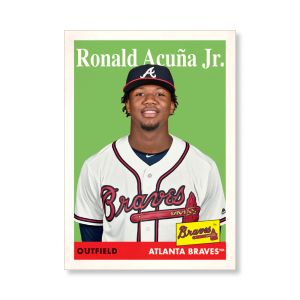 Ronald Acuña Jr. 2019 Archives Baseball 1958 Topps Image Variation Poster # to 99- artbble-pos-19tabb-4102-s