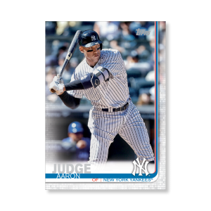 2019 Topps Series 1 Baseball Aaron Judge Base Poster - #'d to 99- artbble-pos-19tbb1-1002-s