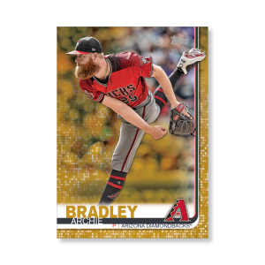 2019 Topps Series 1 Baseball Archie Bradley Base Poster - #'d to 1- artbble-pos-19tbb1-1019-gold-s