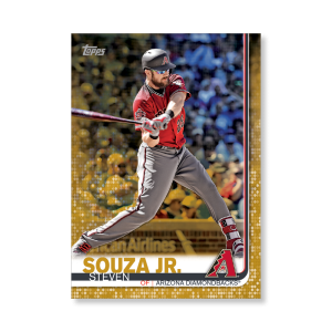 2019 Topps Series 1 Baseball Steven Souza Jr. Base Poster - #'d to 1- artbble-pos-19tbb1-1025-gold-s