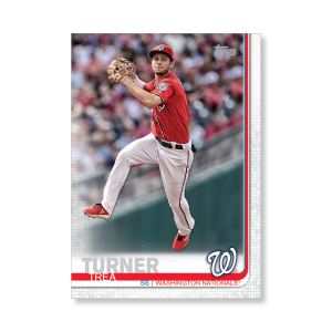 2019 Topps Series 1 Baseball Trea Turner Base Poster - #'d to 99- artbble-pos-19tbb1-1050-s