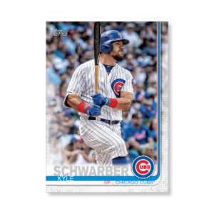 2019 Topps Series 1 Baseball Kyle Schwarber Base Poster - #'d to 99- artbble-pos-19tbb1-1064-s