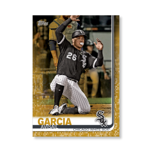 2019 Topps Series 1 Baseball Avisail Garcia Base Poster - #'d to 1- artbble-pos-19tbb1-1067-gold-s