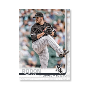 2019 Topps Series 1 Baseball Carlos Rodon Base Poster - #'d to 99- artbble-pos-19tbb1-1068-s