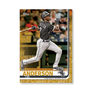 2019 Topps Series 1 Baseball Tim Anderson Base Poster - #'d to 1- artbble-pos-19tbb1-1072-gold-s