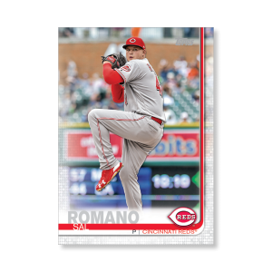 2019 Topps Series 1 Baseball Sal Romano Base Poster - #'d to 99- artbble-pos-19tbb1-1084-s
