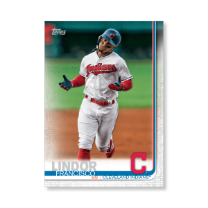 2019 Topps Series 1 Baseball Francisco Lindor Base Poster - #'d to 99- artbble-pos-19tbb1-1089-s