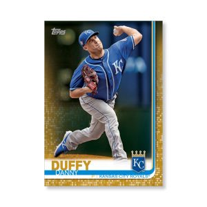2019 Topps Series 1 Baseball Danny Duffy Base Poster - #'d to 1- artbble-pos-19tbb1-1121-gold-s