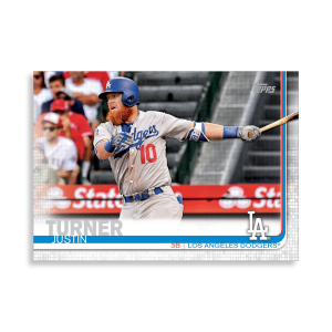 2019 Topps Series 1 Baseball Justin Turner Base Poster - #'d to 99- artbble-pos-19tbb1-1131-s