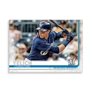 2019 Topps Series 1 Baseball Christian Yelich Base Poster - #'d to 99- artbble-pos-19tbb1-1151-s