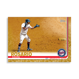 2019 Topps Series 1 Baseball Eddie Rosario Base Poster - #'d to 1- artbble-pos-19tbb1-1155-gold-s