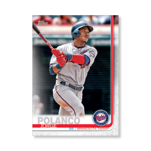 2019 Topps Series 1 Baseball Jorge Polanco Base Poster - #'d to 99- artbble-pos-19tbb1-1158-s