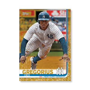 2019 Topps Series 1 Baseball Didi Gregorius Base Poster - #'d to 1- artbble-pos-19tbb1-1174-gold-s