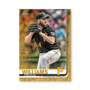 2019 Topps Series 1 Baseball Trevor Williams Base Poster - #'d to 1- artbble-pos-19tbb1-1200-gold-s