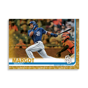 2019 Topps Series 1 Baseball Manny Margot Base Poster - #'d to 1- artbble-pos-19tbb1-1211-gold-s