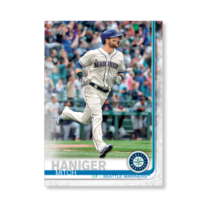 2019 Topps Series 1 Baseball Mitch Haniger Base Poster - #'d to 99- artbble-pos-19tbb1-1230-s