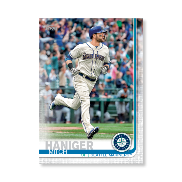 2019 Topps Series 1 Baseball Mitch Haniger Base Poster - #'d to 99- artbble-pos-19tbb1-1230-s
