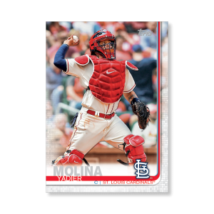 2019 Topps Series 1 Baseball Yadier Molina Base Poster - #'d to 99- artbble-pos-19tbb1-1240-s