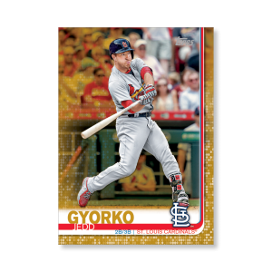 2019 Topps Series 1 Baseball Jedd Gyorko Base Poster - #'d to 1- artbble-pos-19tbb1-1242-gold-s
