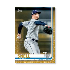2019 Topps Series 1 Baseball Blake Snell Base Poster - #'d to 1- artbble-pos-19tbb1-1244-gold-s
